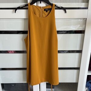 Theory Mustard Gold Sleeveless Top
